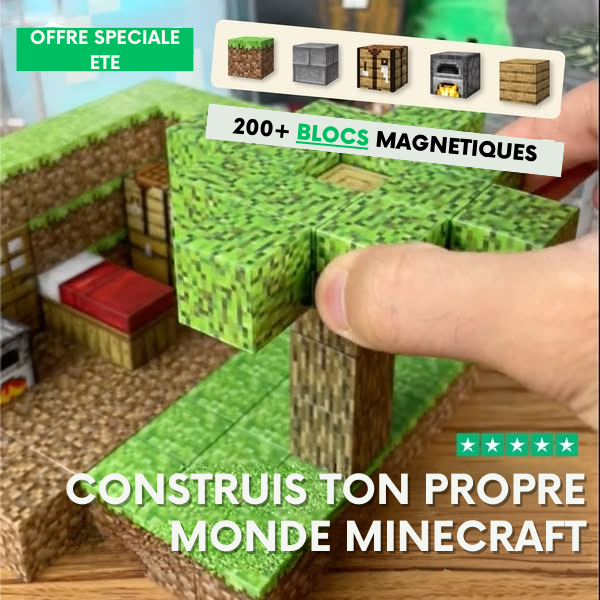 Et si ton enfant construisait SON monde pixelisé... sans écran ? 🎮✨