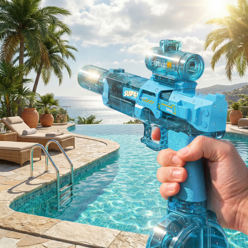 SplasherX™ — Le Pistolet à Eau Électrique Nouvelle Génération